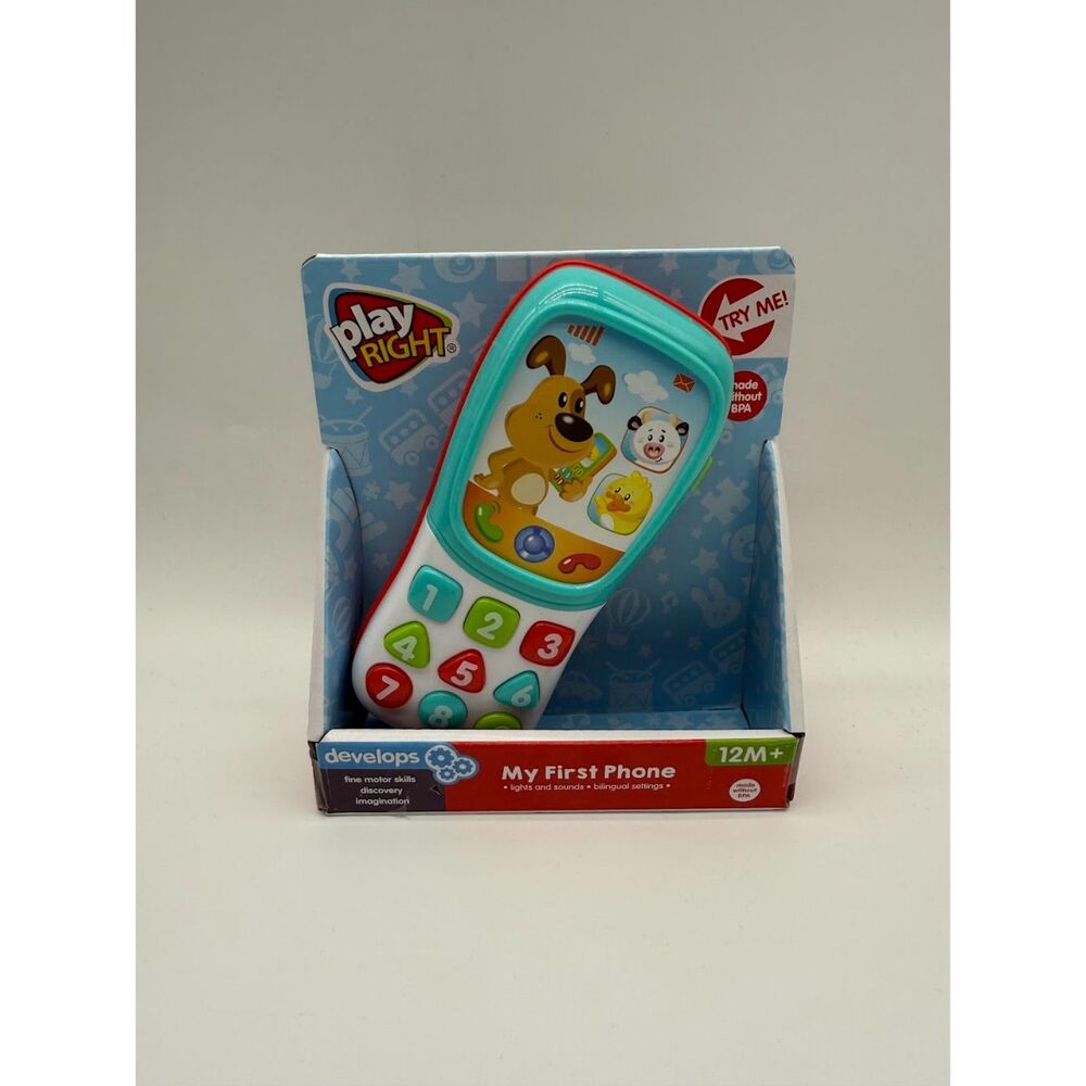 Play Right My First Phone Bilingual Settings Lights & Sounds